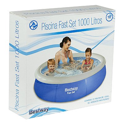 Piscina Inflável Bestway 1000 Litros Fast Set