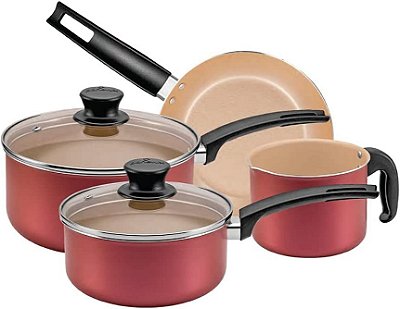 Jogo de Panelas 4 peças Magnific Cereja Antiaderente Panelux