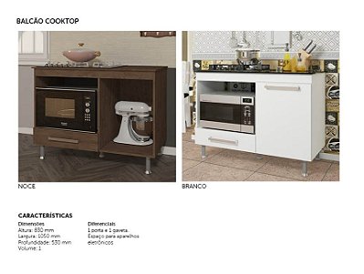 BALCÃO COOKTOP ASTRA