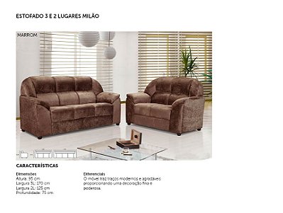 SOFÁ 3X2 MILÃO
