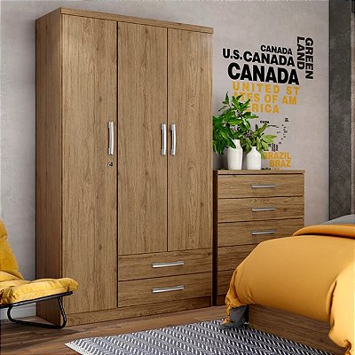 GUARDA ROUPA AÇAI 3 PORTAS