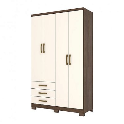 GUARDA ROUPA CAJU 4 PORTAS