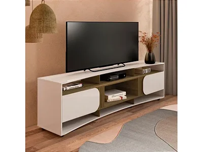Rack Elegance com 2 Portas e 7 Nichos