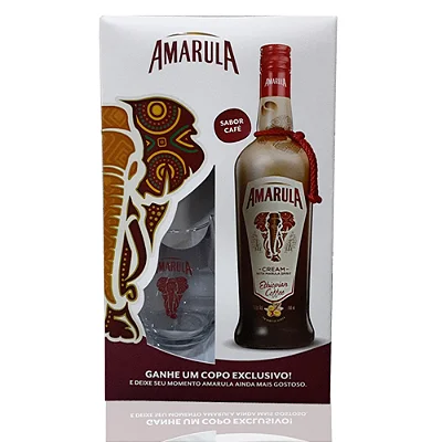 KIT AMARULA COFFE COM COPO 750ML