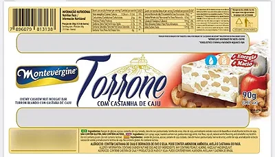 TORRONE DE CAJU MONTEVIRGINE 90G