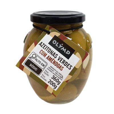 AZEITONA OLYMP COM AMENDOA 200GR
