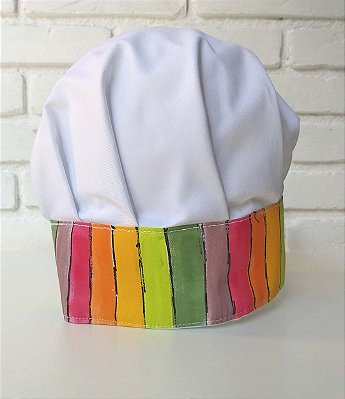 Chapéu de chef Listrado Terra