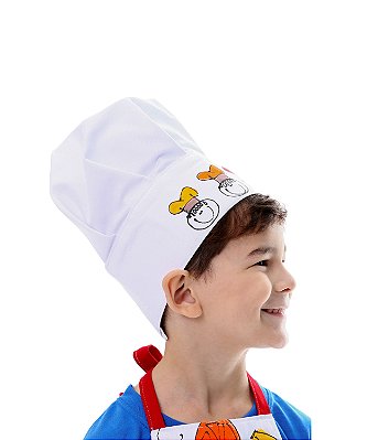 Chapéu de chef Menino Colorido