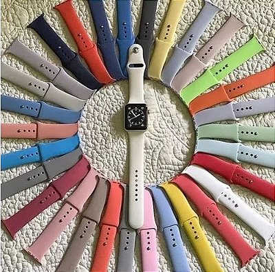 Pulseira de silicone para Apple Watch - diversas cores