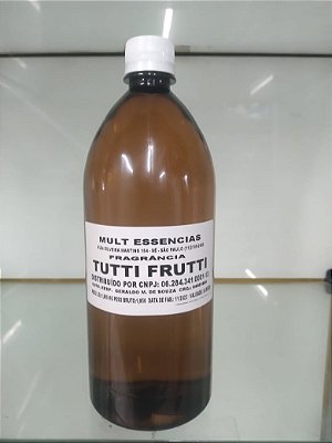 Essência Concentrada Tutti Frutti 1 Litro rende 80 litros.
