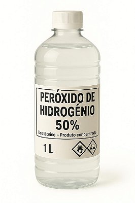 PERÓXIDO DE HIDROGÊNIO 1L 50% 200vol