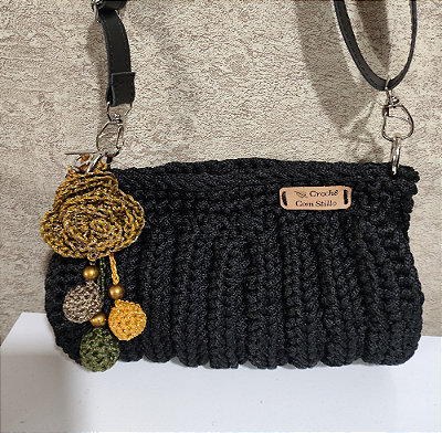 Bolsa Clutch preta