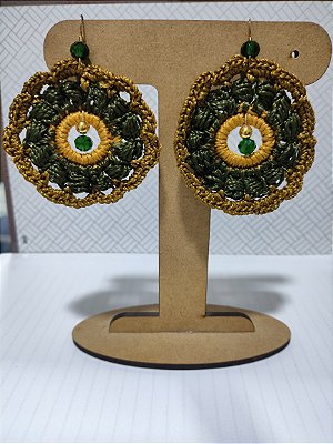 Brincos redondos multicolor