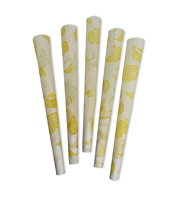 Kit 10 cones pré enrolado - Banana
