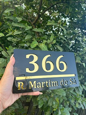 Número de casa e nome de rua personalizado em acrilico , endereço, interior, Exterior, corte a laser