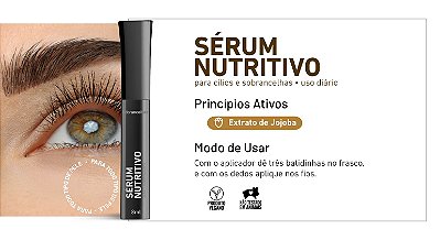 Sérum Nutritivo para Cílios e Sobrancelhas - Sóbrancelhas