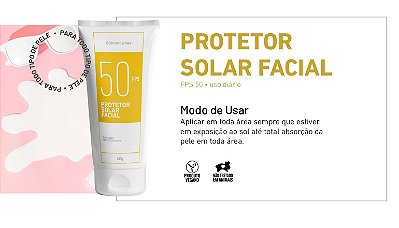 Protetor Solar Facial FPS50 - Sóbrancelhas