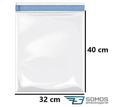 Envelope de segurança transparente 32 x 40 cm