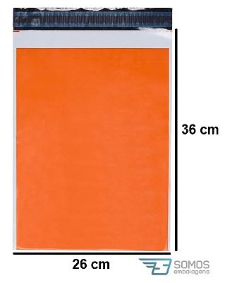 Envelope de segurança laranja 26 x 36 cm