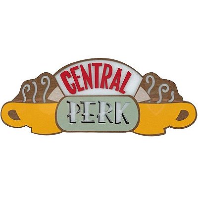 Placa Central Perk - Friends