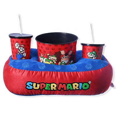 Almofada Porta Pipoca Super Mario