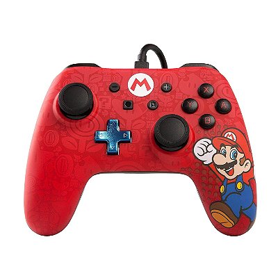 Controle Nintendo Switch Vermelho - Super Mario