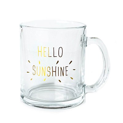 Caneca Vidro - Hello Sunshine