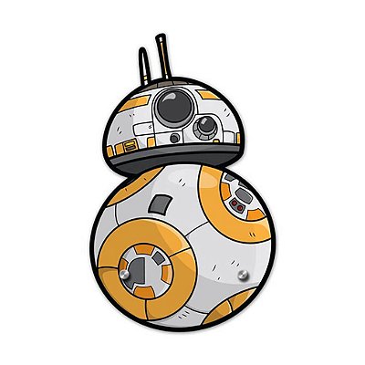 Cabideiro Gancho de Parede BB8 - Star Wars