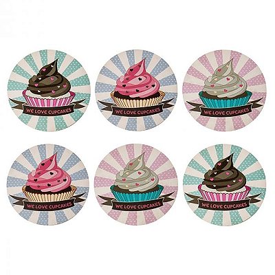 Porta Copos Cupcakes Porta Copos Cupcakes