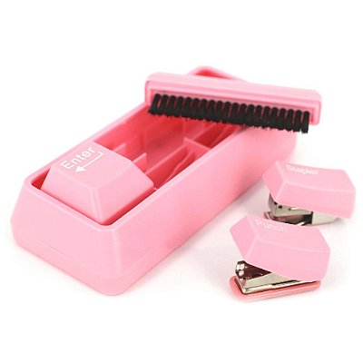 Kit Cool Escritório - Teclas Rosa Kit Cool Escritório - Teclas Rosa