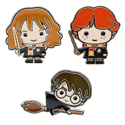 Kit Pins Harry Potter, Hermione e Ron