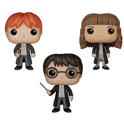 Kit Harry Potter, Ron & Hermione - Funko Pop Kit Harry Potter, Ron & Hermione - Funko Pop