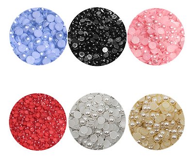 Kit 6 Pacotes Meia Perola 6mm C/500 Pçs Total 3.000