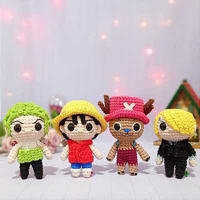 Amigurumi One Piece - personagens à escolha SOB ENCOMENDA