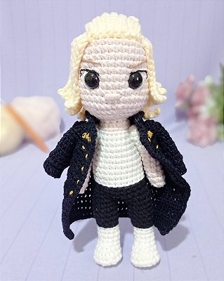Amigurumi Mikey Tokyo Revengers Manjiro Sano Boneco de Crochê PRONTA ENTREGA