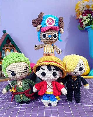 Amigurumi One Piece Time Skip Personagens à escolha Bonecos de Crochê SOB ENCOMENDA