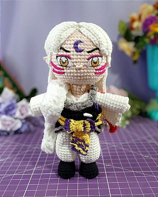 Amigurumi Seshoumaru Boneco de Crochê SOB ENCOMENDA