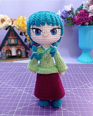 Amigurumi Maomao Diários de uma Apotecária Kusuriya no Hitorigoto Boneca de Crochê SOB ENCOMENDA