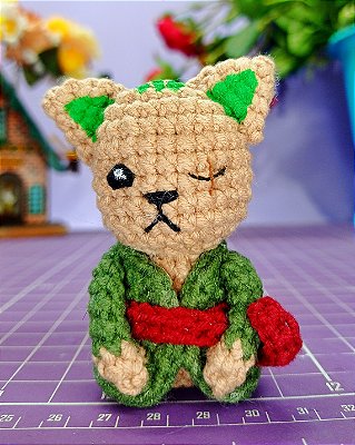 Amigurumi Gatinho Zoro One Piece