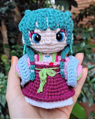 Amigurumi Maomao Diários de uma Apotecária (Festa no Jardim)