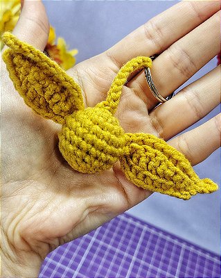 Chaveiro Pomo de Ouro Amigurumi