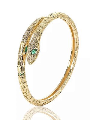 Bracelete Snake Colors Gold
