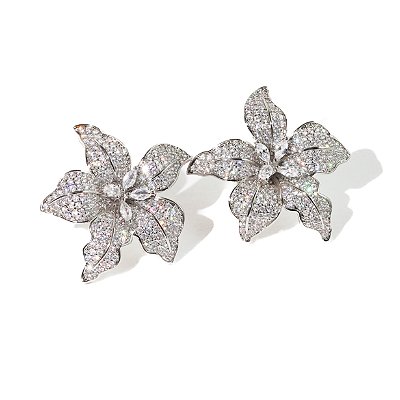 Brinco Flor Cravejada Diana