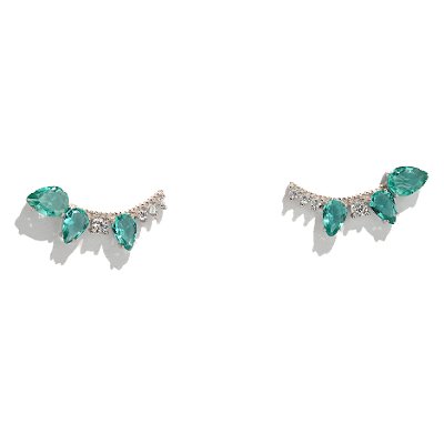 Brinco Ear Cuff Turmalina Grace Prata 925