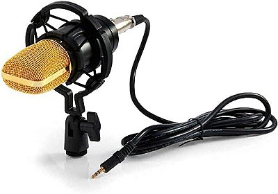 Microfone Condensado Podcast Estúdio Profissional Mxt Mx-700