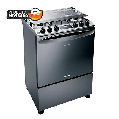 Fogão Brastemp 5 Bocas Cor Inox Com Turbo Chama E Touch Timer - BFS5PCR • BIVOLT