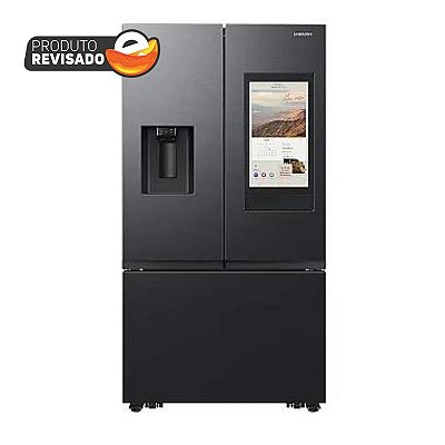 Refrigerador Family Hub Smart French Door RF27 Samsung Frost Free com Soundbar 564 Litros Black Inox - RF27CG5910B1