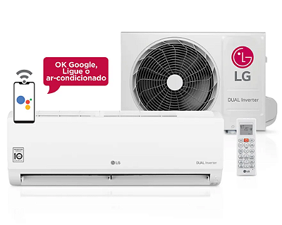 Ar Condicionado Split Hi Wall Inverter LG Dual Voice 12000 BTU/h Frio S4NQ12JA31F.EB1GAMZ – 127 Volts