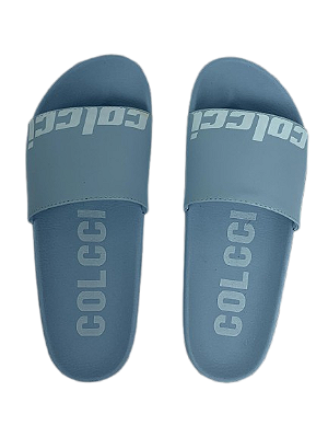 Chinelo Slide New Mestiço Logo Azul Colcci Tam 33