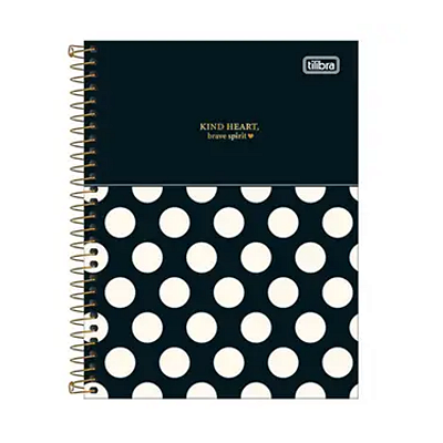 Caderno Tilibra Capa Dura Colegial Espiral 10 Matérias West Village 160 Folhas